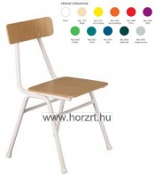 Lili szék, ovis méret, 34 cm magas, natúr, rakásolható