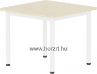 Bölcsődei négyzet asztal 60x60x40 cm, lekerekített sarkokkal - juhar