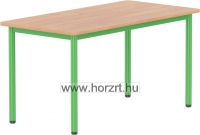 Óvodai négyzet asztal<br>60x60x52 cm, lekerekített sarkokkal, élekkel - juhar