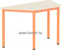 Emese juhar téglalap asztal - bézs fém lábbal 58 cm