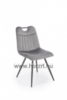 Lili szék, ovis méret, 30 cm magas, pácolt kék támlával és ülőkével, rakásolható