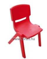 Lili szék, ovis méret, 34 cm magas, zöld támlával és ülőkével, rakásolható