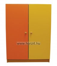 Színes kisszekrény - 6 ajtóval, 60x40x100 cm