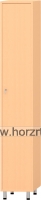 Marci öltözőszekrény II. polcos, 128x40x135 cm, juhar