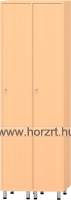 Színes öltözőszekrény - 6 ajtóval, polcos és akasztós 66x50x180 cm