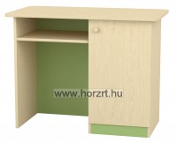 Íróasztal fiókokkal, 140x80x75 cm, juhar-zöld