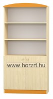 Irodabútor - Kombinált ajtós alacsony szekrény, 80x40x122 cm