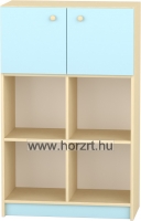 Komfort szekrény  III. - 4 fakkos -polcos - pasztellkék