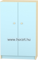 Komfort szekrény  III. - 2 fakkos -2 polcos ajtós - acélkék