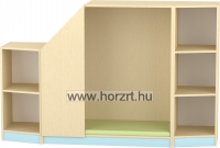 Komfort szekrény  IV. - 6 fakkos - polcos, pasztellrózsaszín