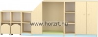 Irodabútor - Ajtós alacsony szekrény, 80x40x122 cm