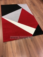 Piros csíkos szőnyeg 120x170 cm