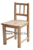 Piroska szék,natúr- fehér csővázas 30 cm ülésmagasság