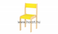 Piroska szék, natúr - csővázas 34 cm ülésmagasság